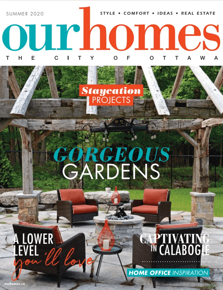 Our Homes Magazine - Cover Image of Home Designed & Decorated by Across Ottawa Home Staging & Interiors